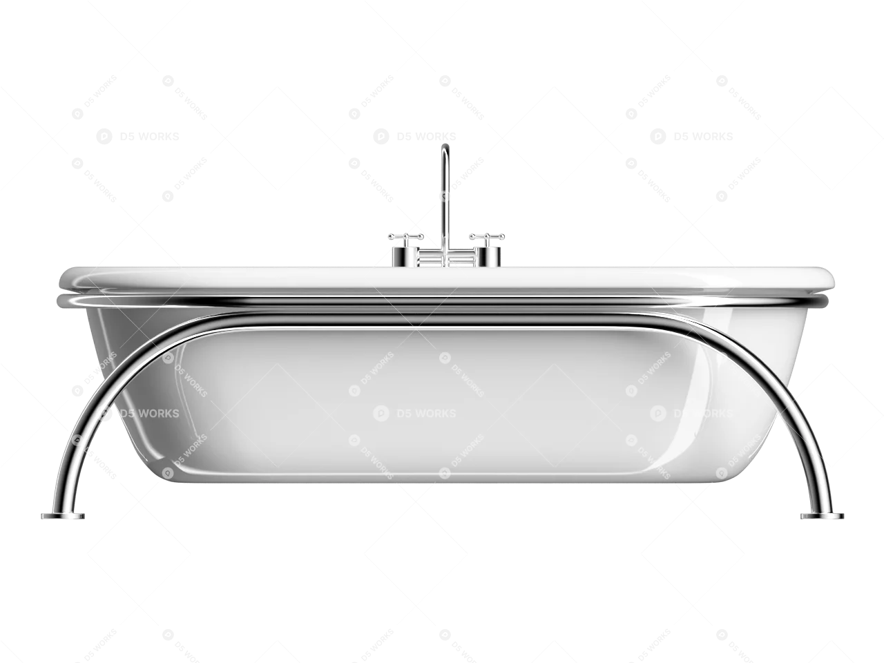 Bathtub 3d model thumbnail 2