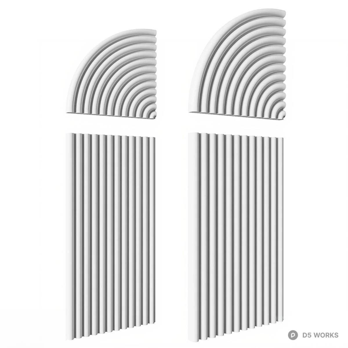 Architectural Molding Panel 3d model thumbnail 2
