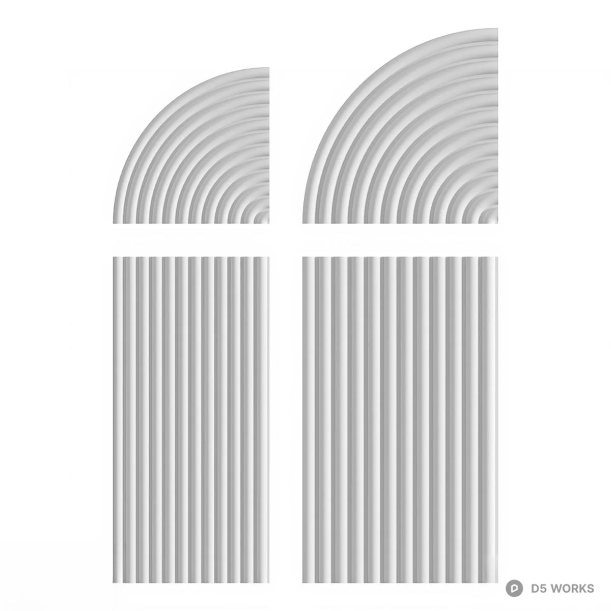 Architectural Molding Panel 3d model - Image 1