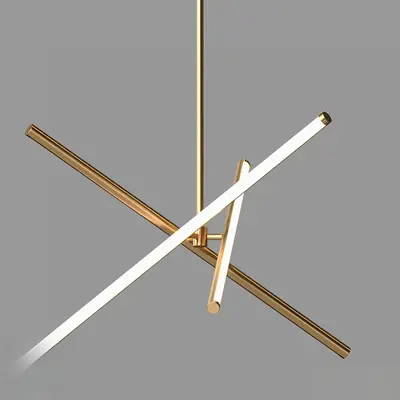 Modern Linear Pendant Light 3d model