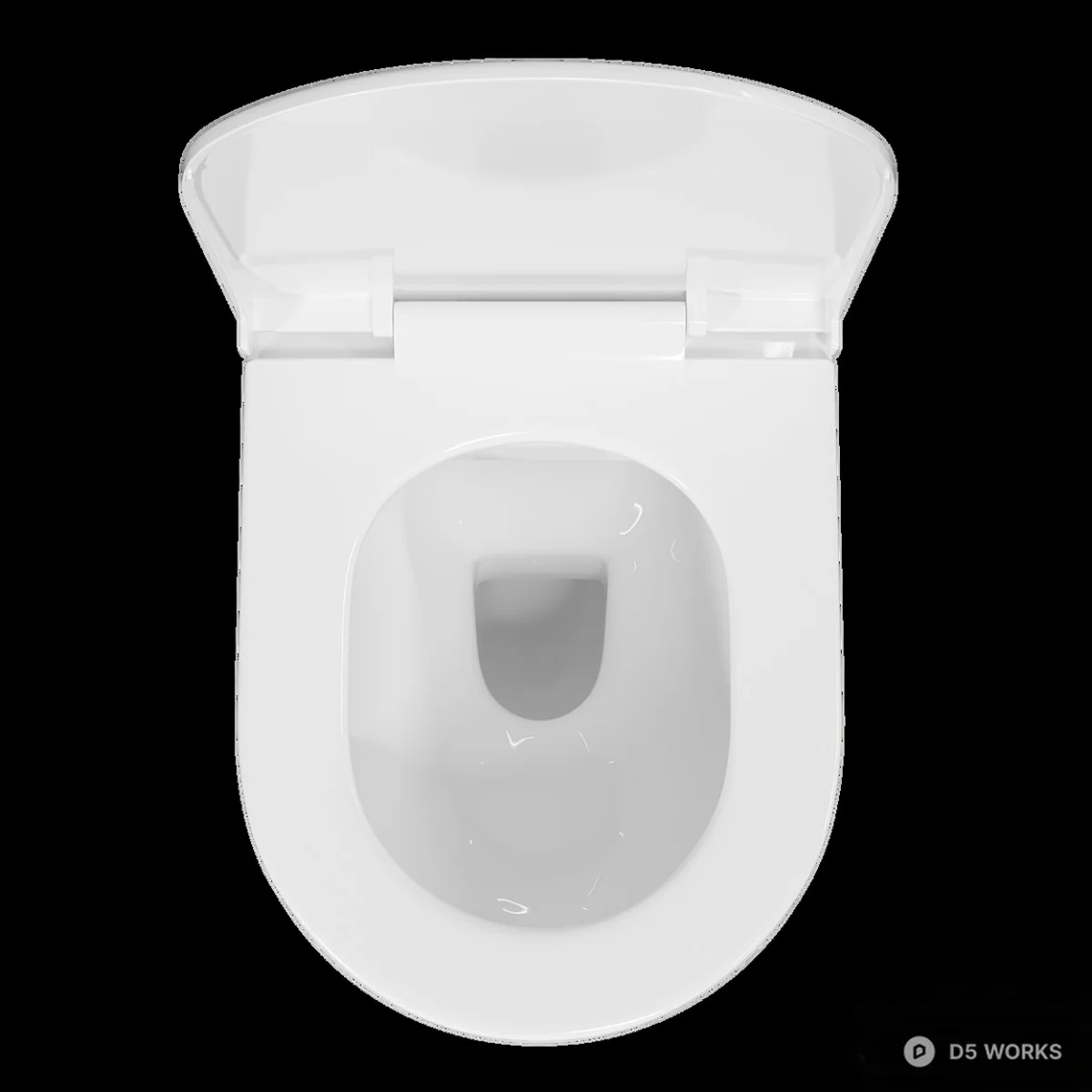 Wall Mounted Toilet 3d model thumbnail 3