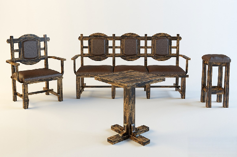 Modern Outdoor Table & Chairs Set