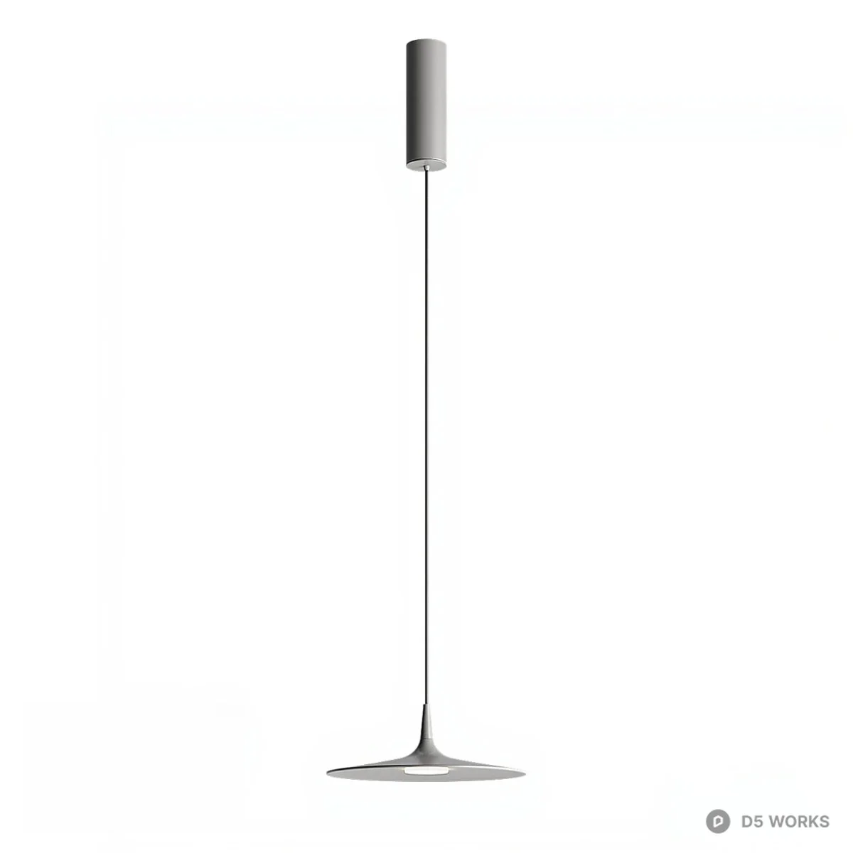 Minimalist Disc Pendant Lights 3d model thumbnail 3