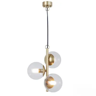 Modern Glass Globe Pendant Light 3d model