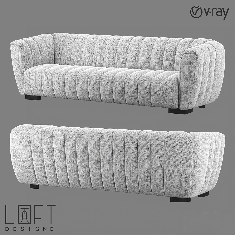 Modern Three-seater Sofa 