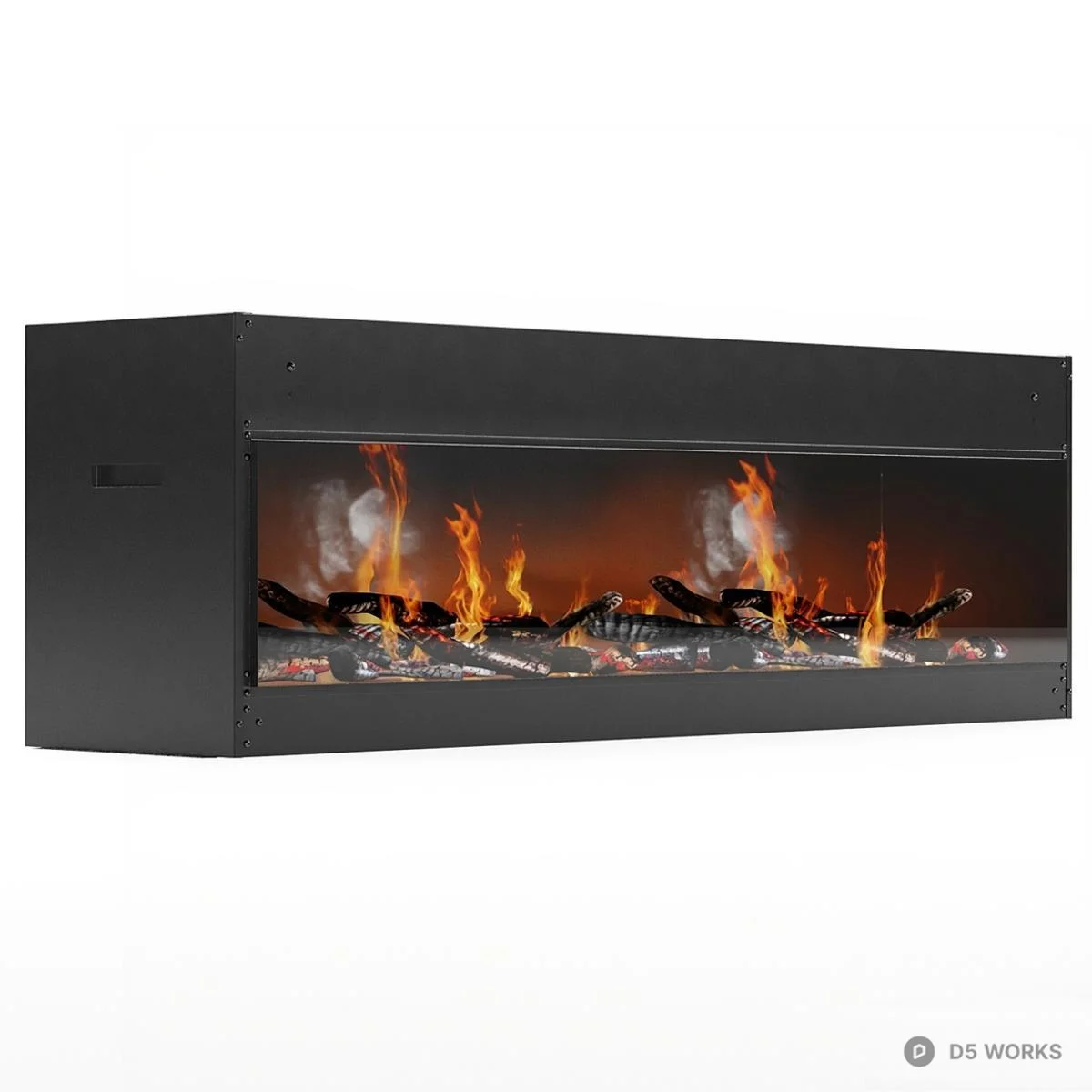 Modern Electric Fireplace 3d model thumbnail 3