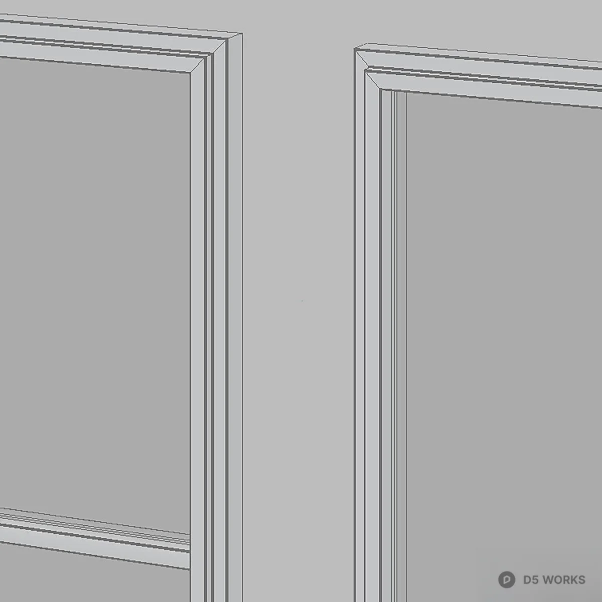 Grid Panel Partition 3d model thumbnail 3