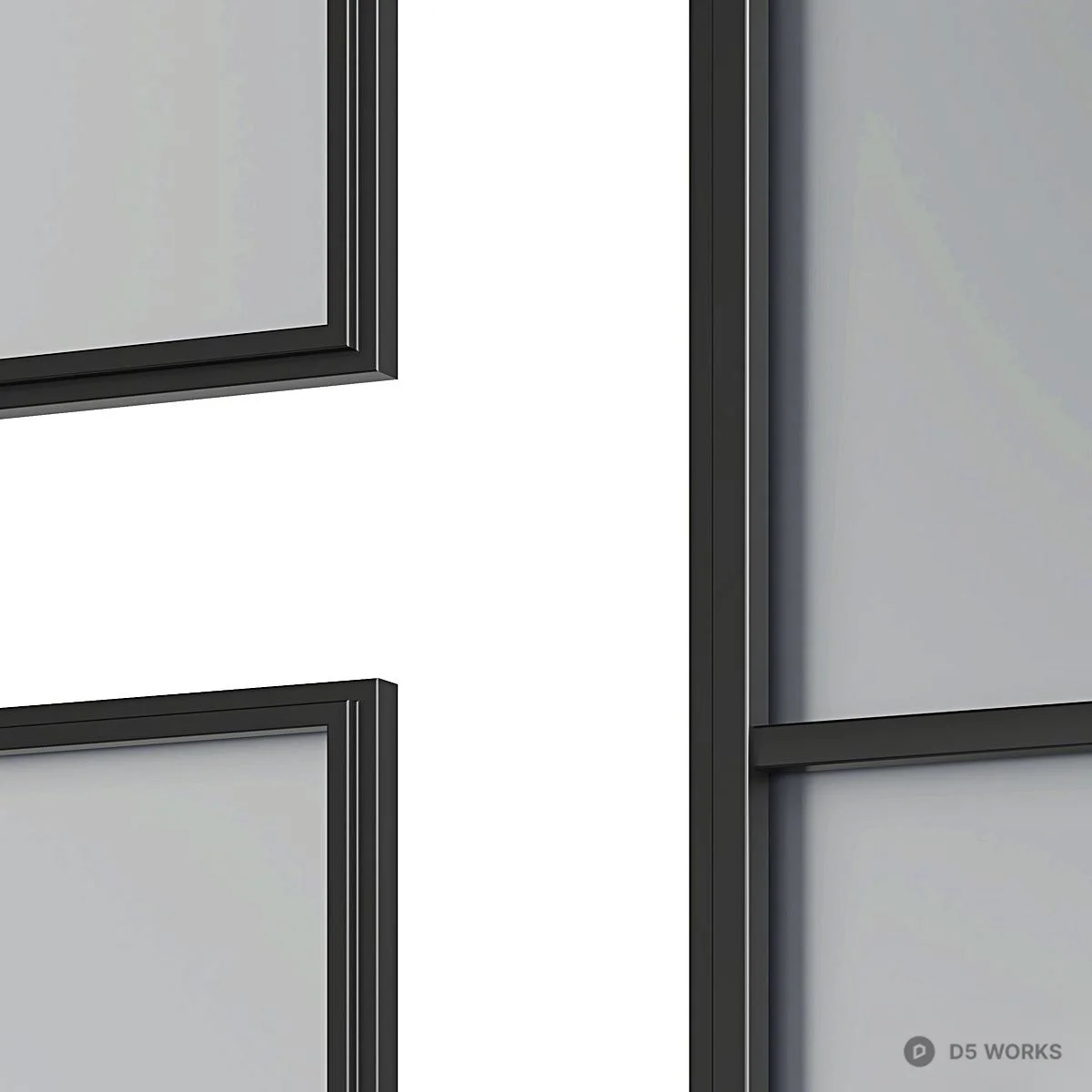 Grid Panel Partition 3d model thumbnail 2