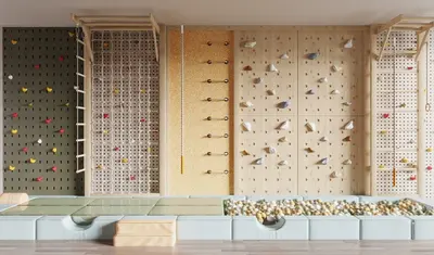 Modern Organic Modern Playground Equipment Set