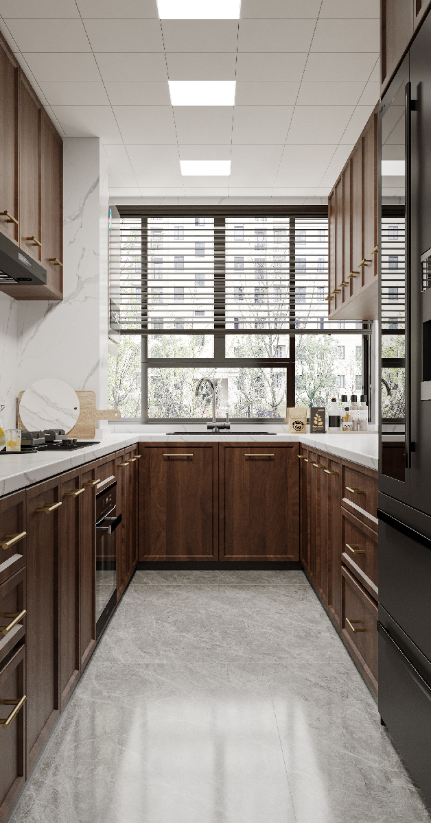 New Chinese Closed Kitchen