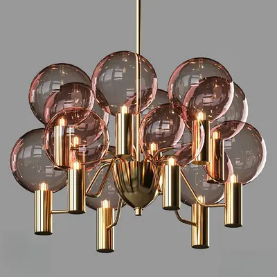Bubble Glass Pendant Light 3d model