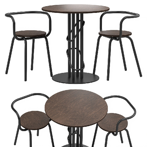 Modern Outdoor Table & Chairs Set