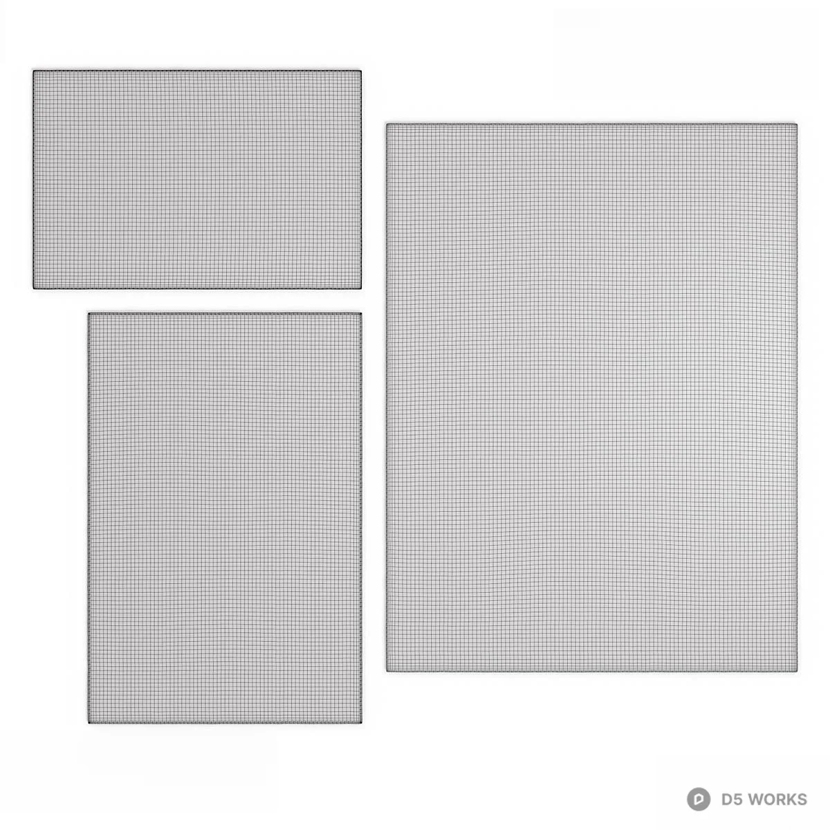 Woven Texture Area Rug 3d model thumbnail 3