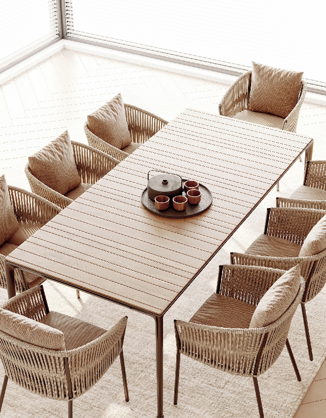 Modern Outdoor Table & Chairs Set