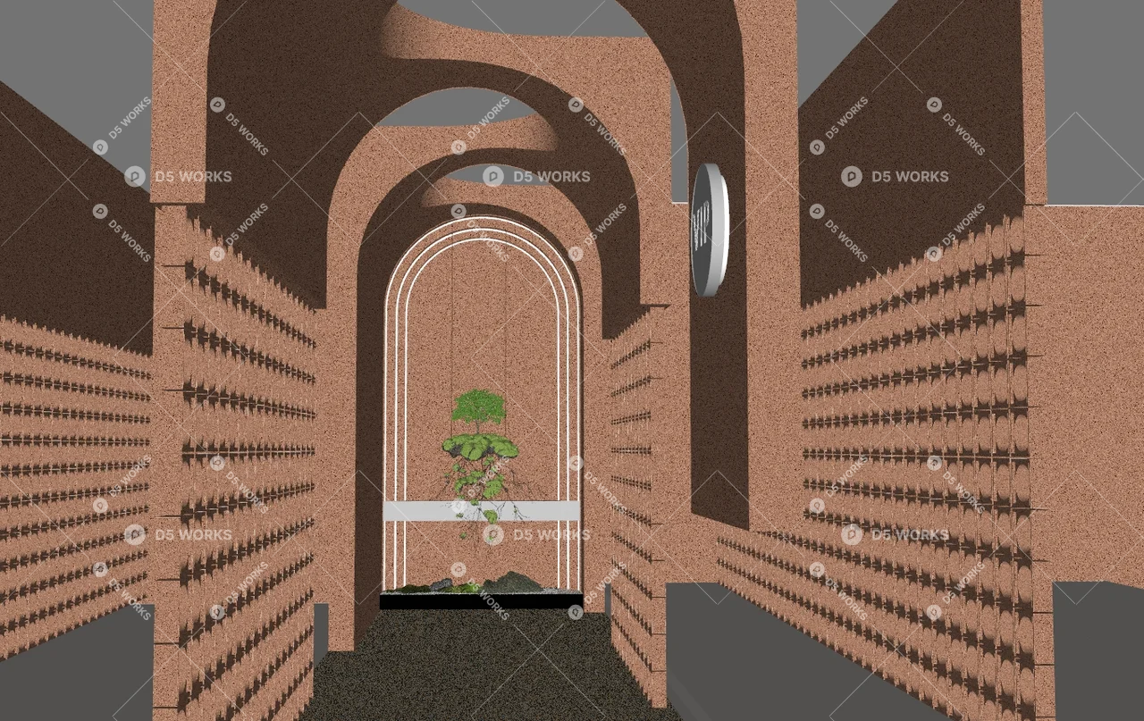 Hotel Corridor 3d model thumbnail 2