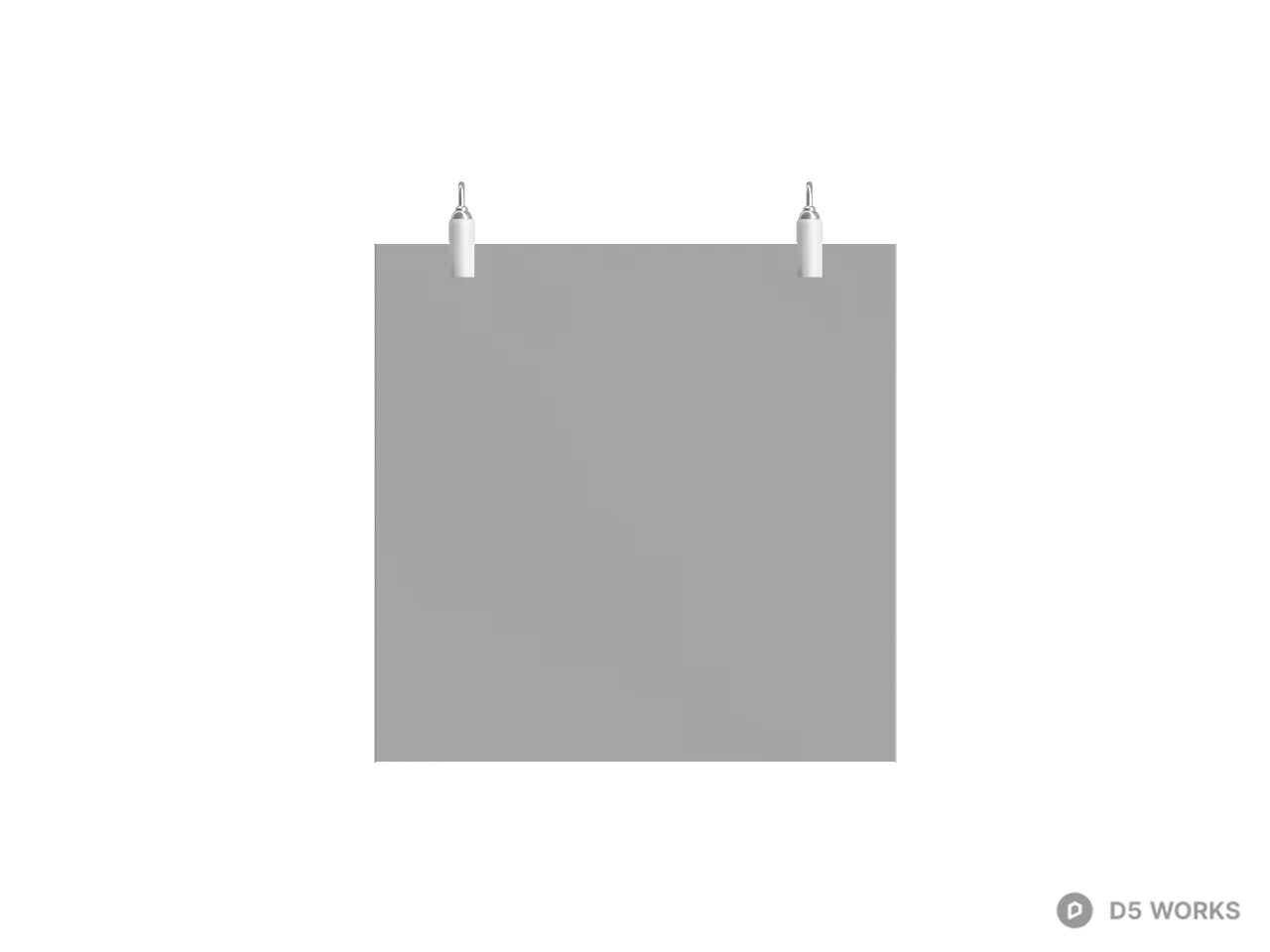 Minimalist Wall Mounted Mirror 3d model thumbnail 2