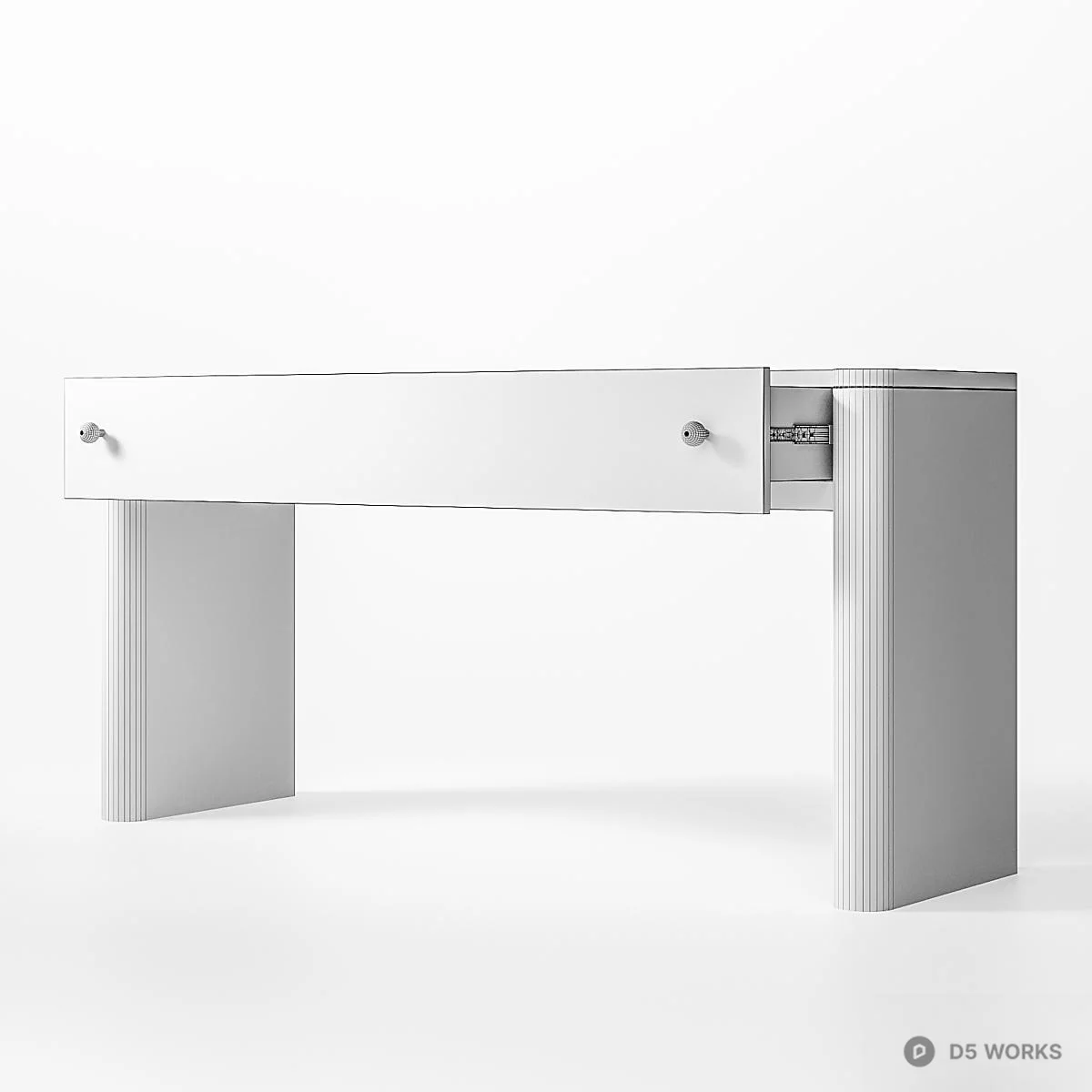 Mid Century Modern Side Table 3d model thumbnail 5