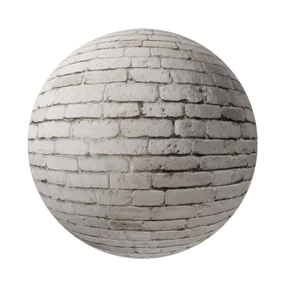 Solid White Brick Wall