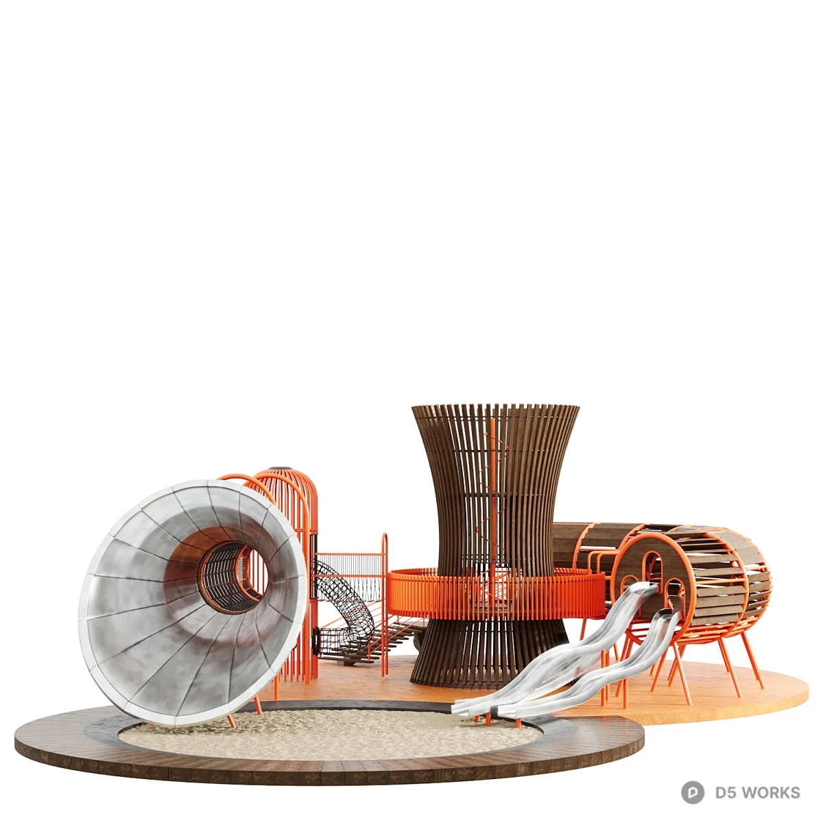 Woven Slide Structure 3d model thumbnail 5