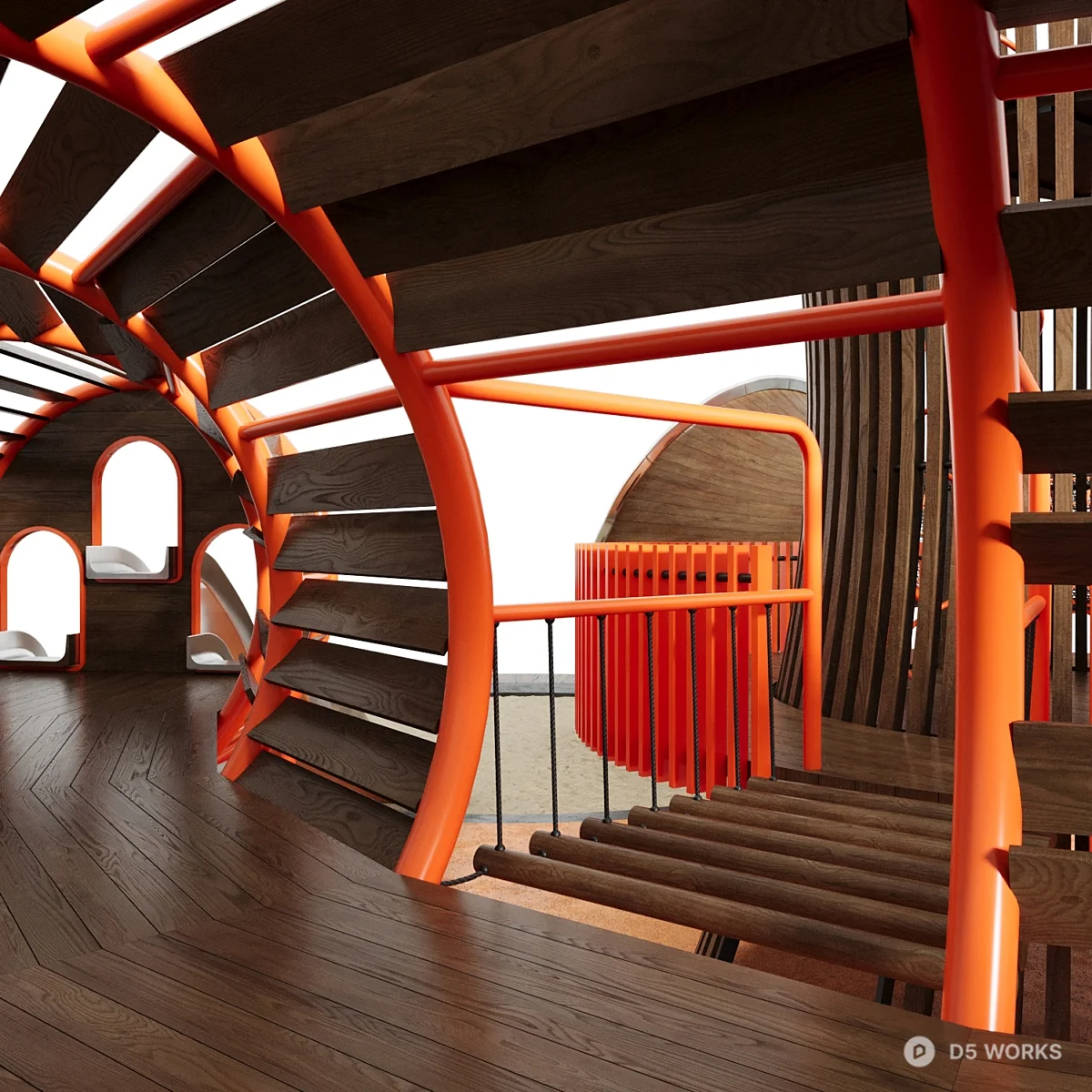 Woven Slide Structure 3d model thumbnail 6
