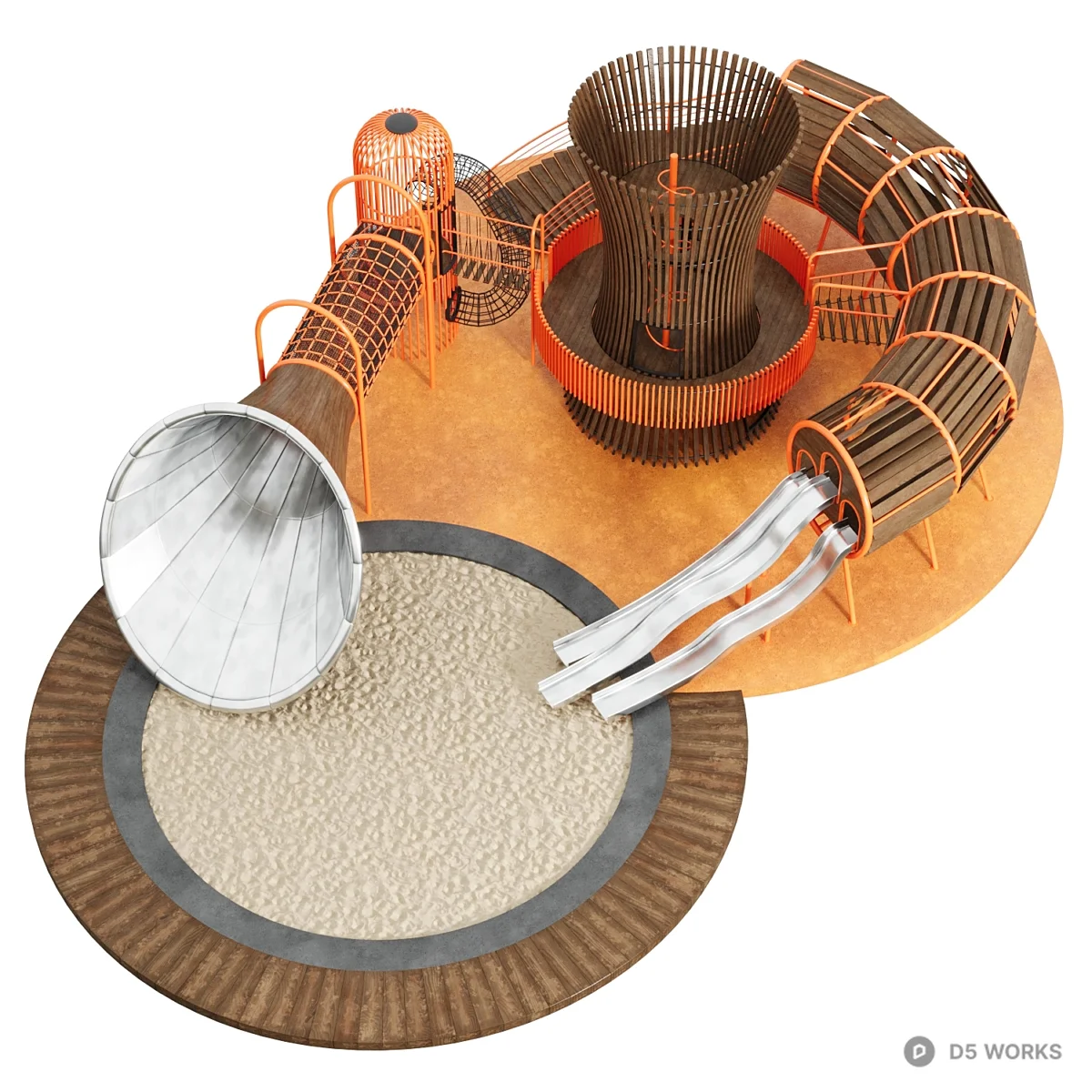 Woven Slide Structure 3d model thumbnail 2