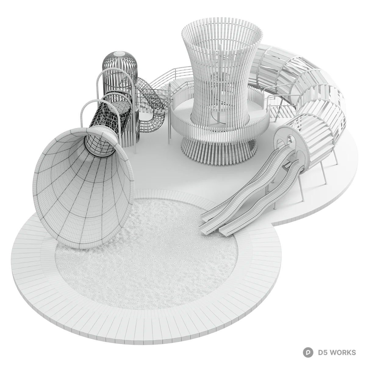 Woven Slide Structure 3d model thumbnail 7