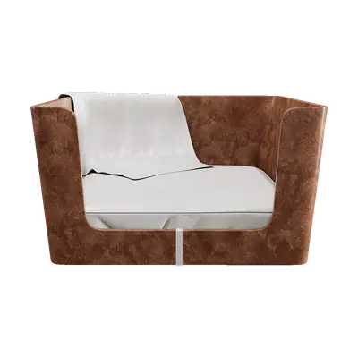 Modern light color creative doghouse 3d model
