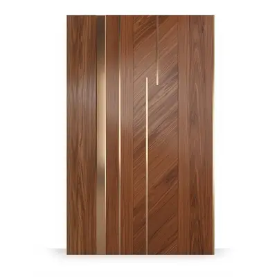 Wood Grain Panel With Metallic Inlay 3d model