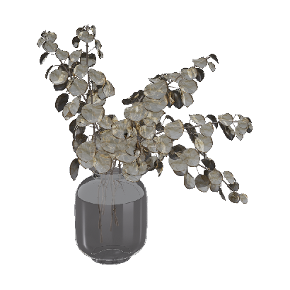 Floral Vase Design Modern Glass Leaf Art Vase Decoration