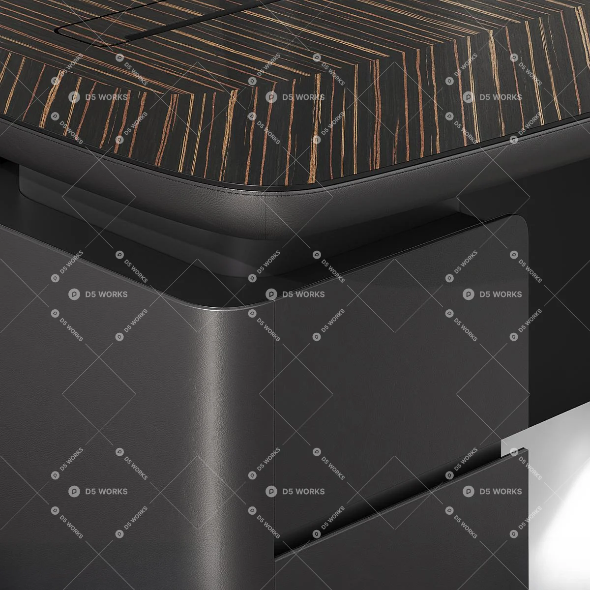 Office Desk 3d model thumbnail 4