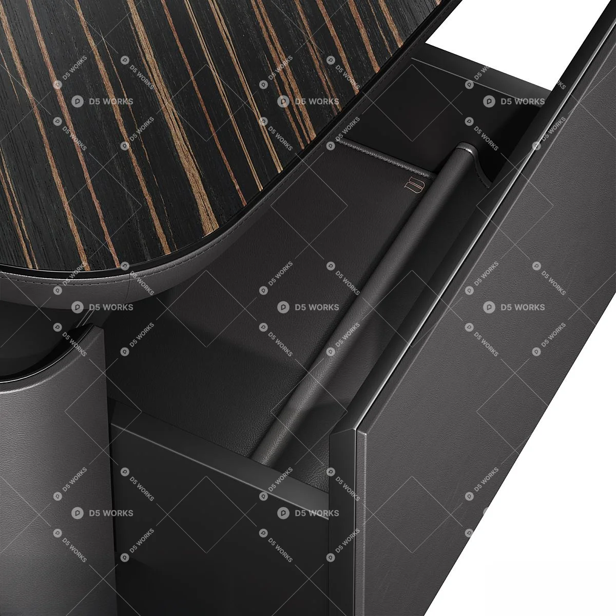 Office Desk 3d model thumbnail 3