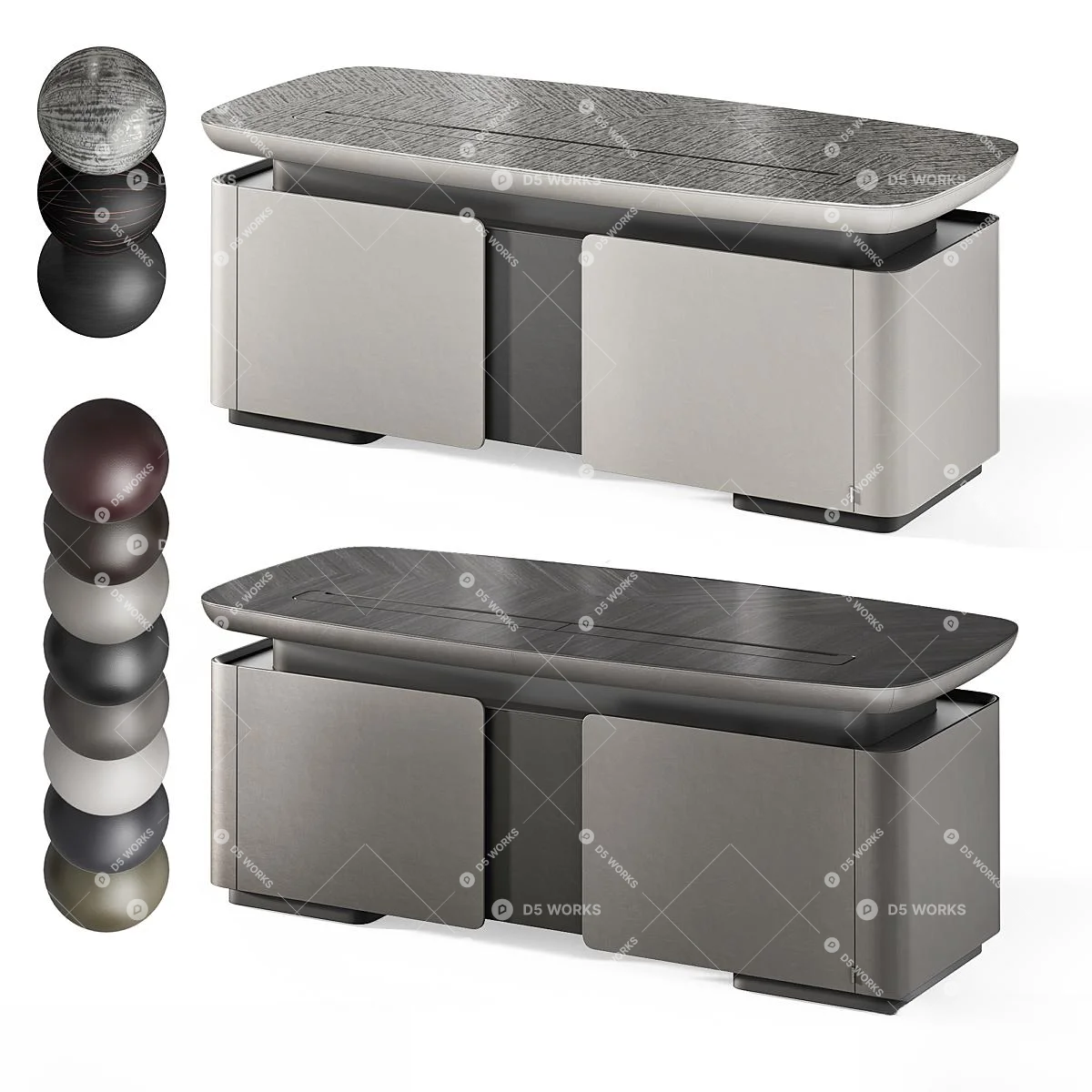 Office Desk 3d model thumbnail 5