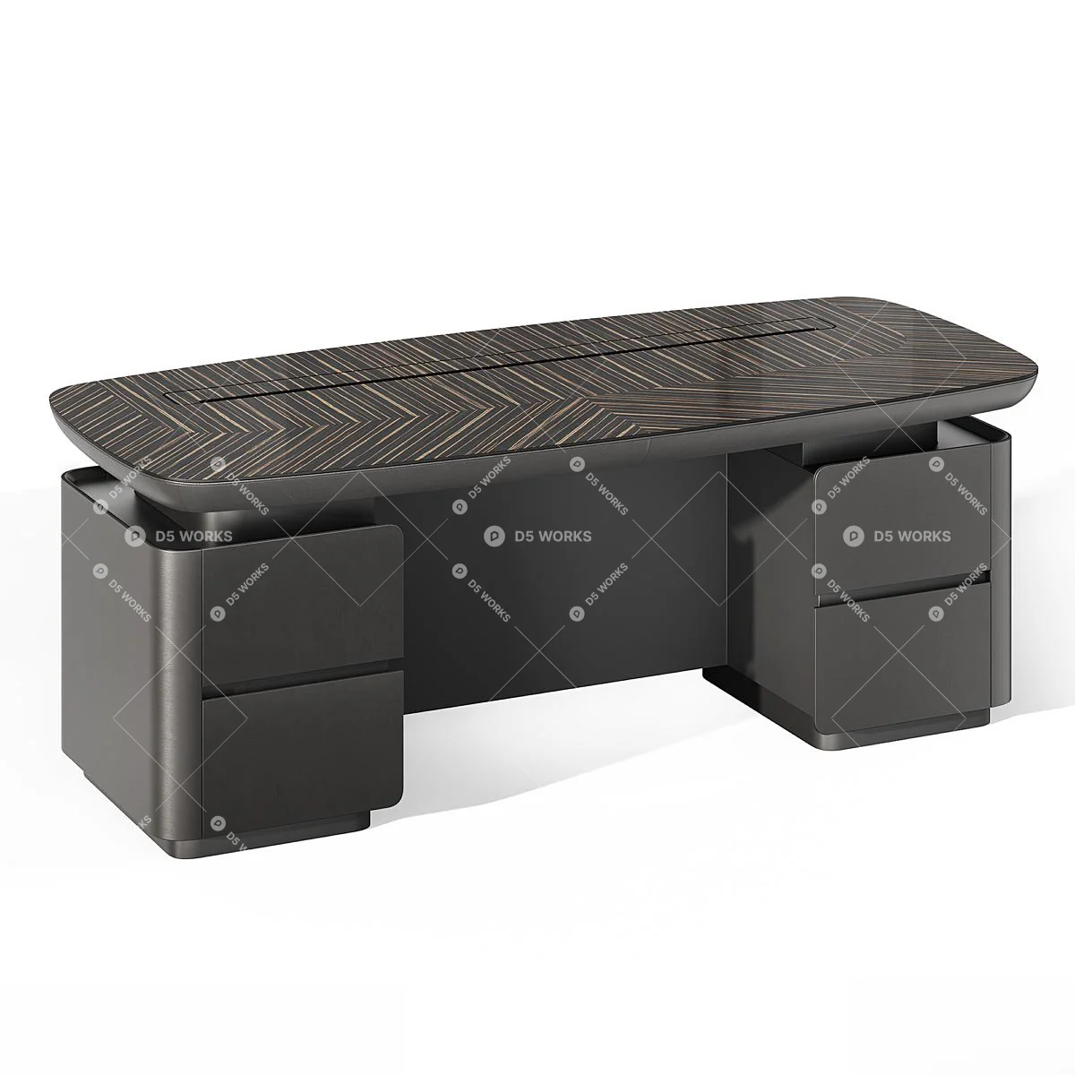 Office Desk 3d model thumbnail 2