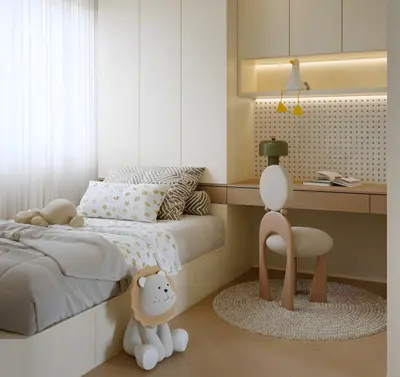 Modern Creamy General Children's Room