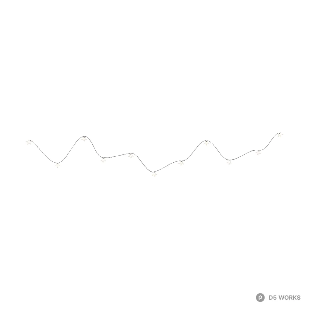 Star string lights 02 3d model - Image 1