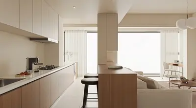 Modern Living & Dining Room