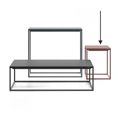 Minimalist Metal Frame Side Table 3d model