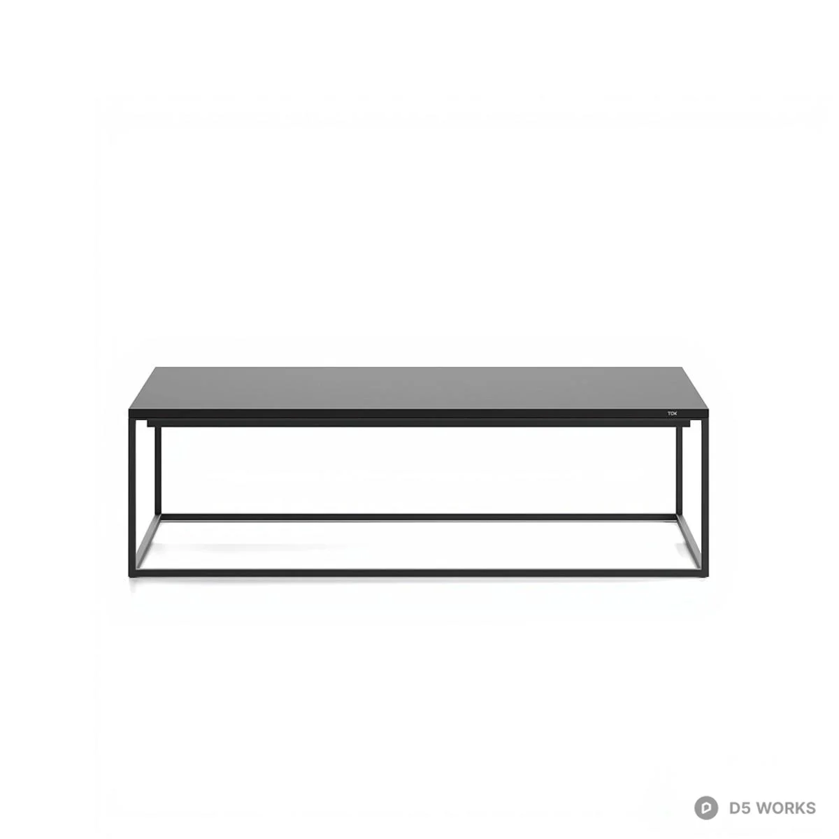 Minimalist Metal Frame Side Table 3d model thumbnail 2