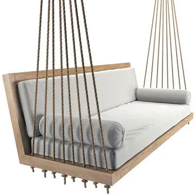 Wooden Swing Chair 3d model