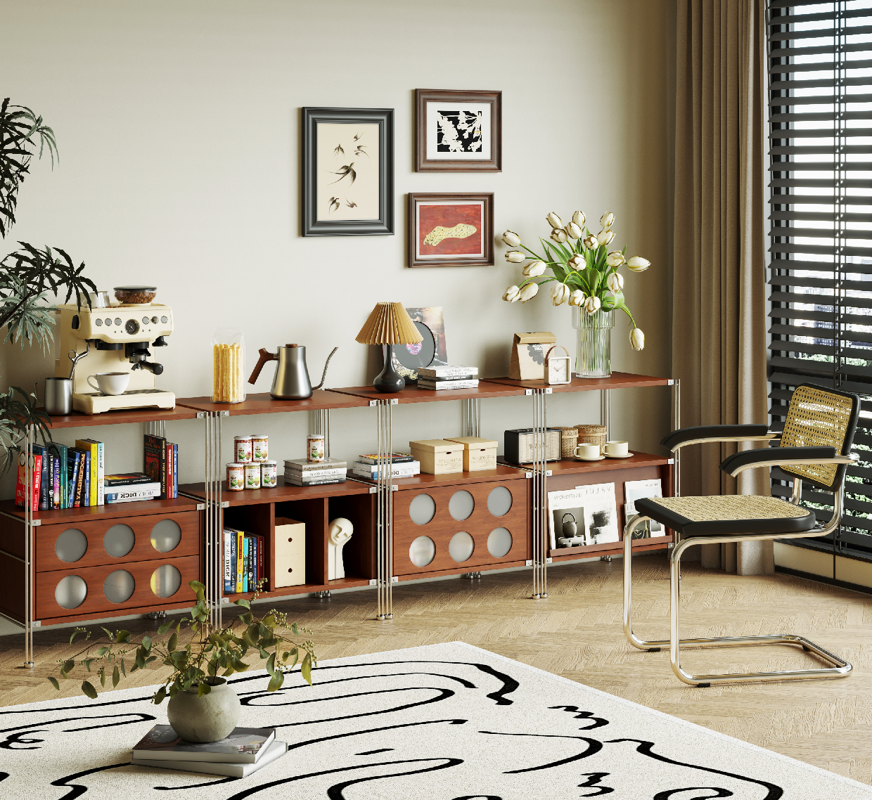 Modern Bauhaus Side Cabinet