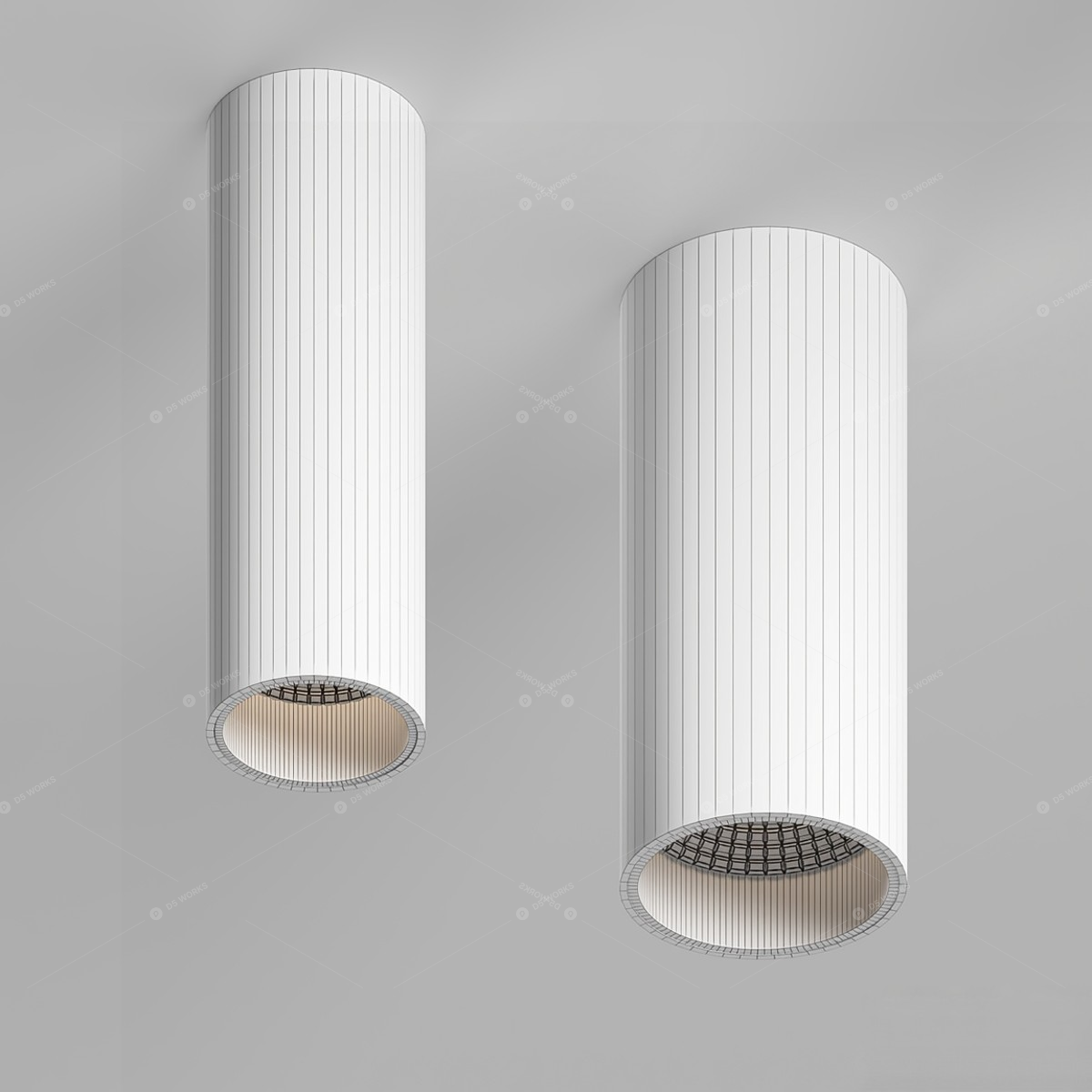 Flush Mount Lights 3D Models 3