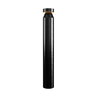 Black metal outdoor floor lamp 3d model