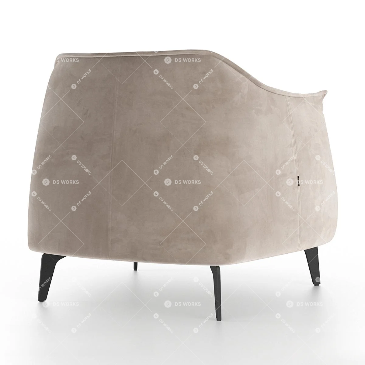 Armchair 3d model thumbnail 3