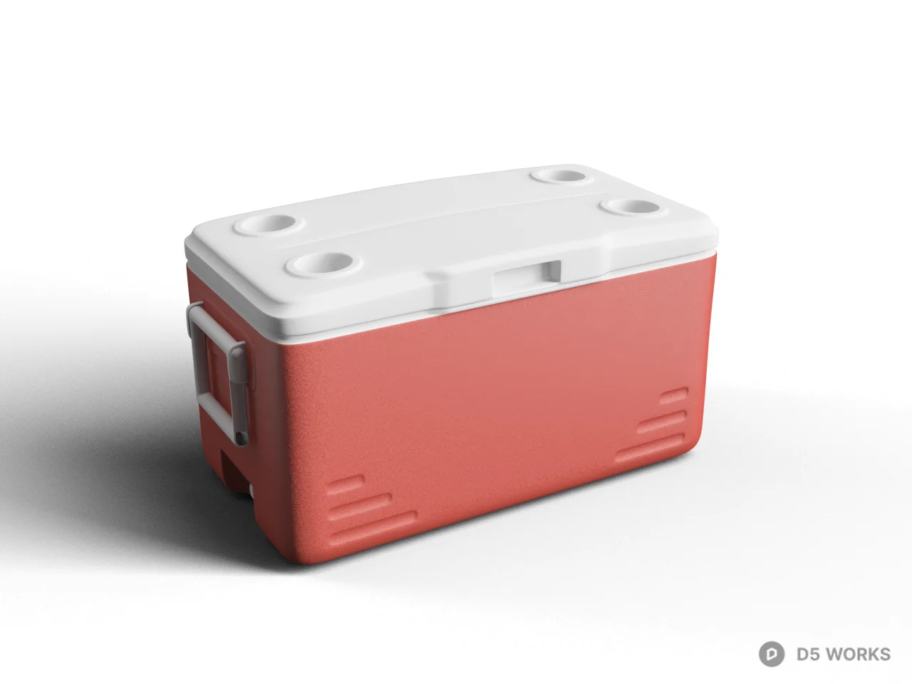 Portable Cooler Box 3d model - Image 1