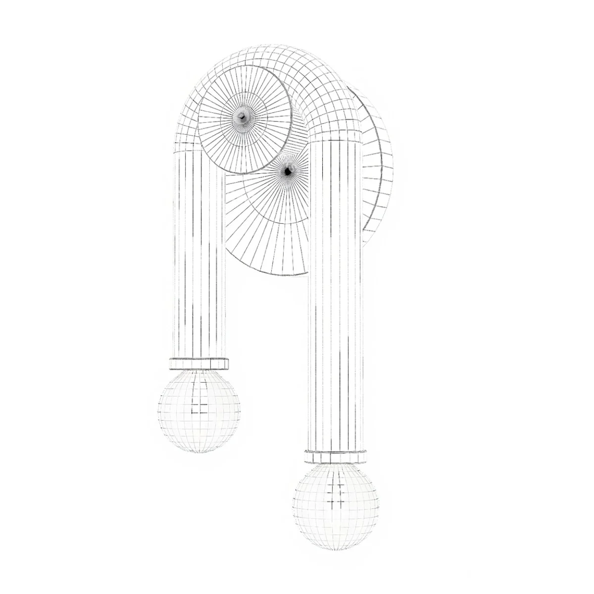 Modern Wall Lamp 3d model thumbnail 2