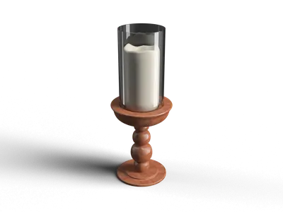 Modern Candle & Holder