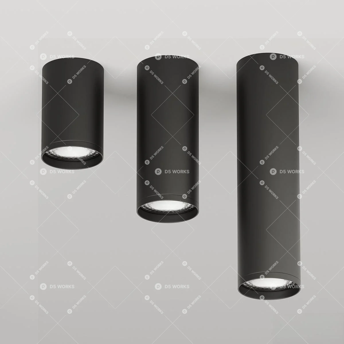 Downlight & Spotlight 3d model thumbnail 4