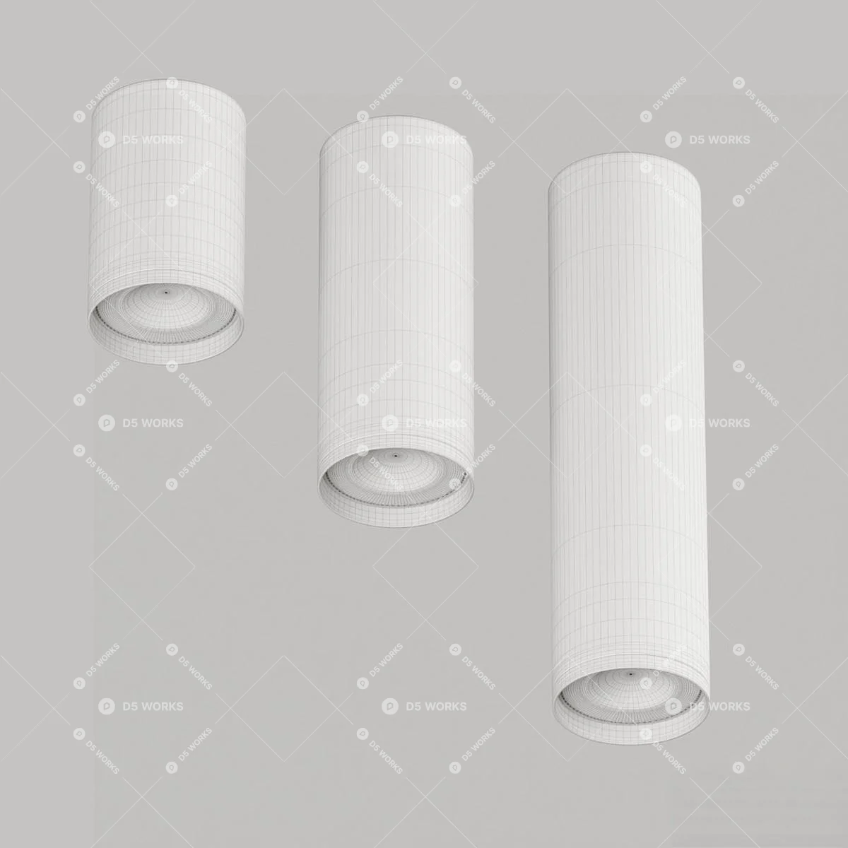 Downlight & Spotlight 3d model thumbnail 6