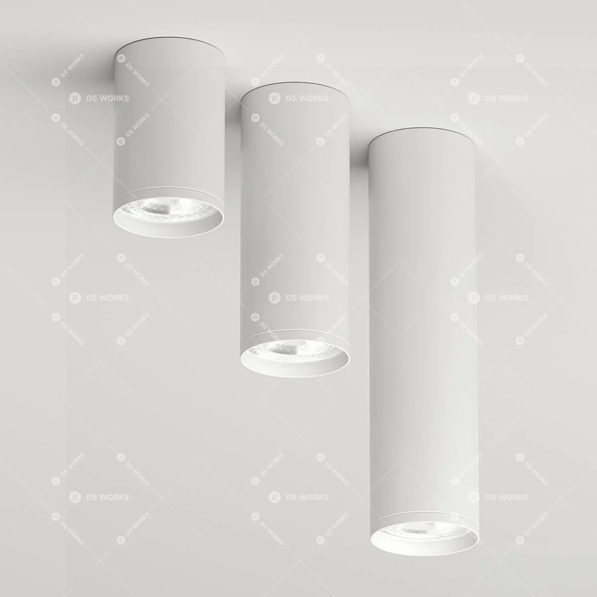 Downlight & Spotlight 3d model thumbnail 5