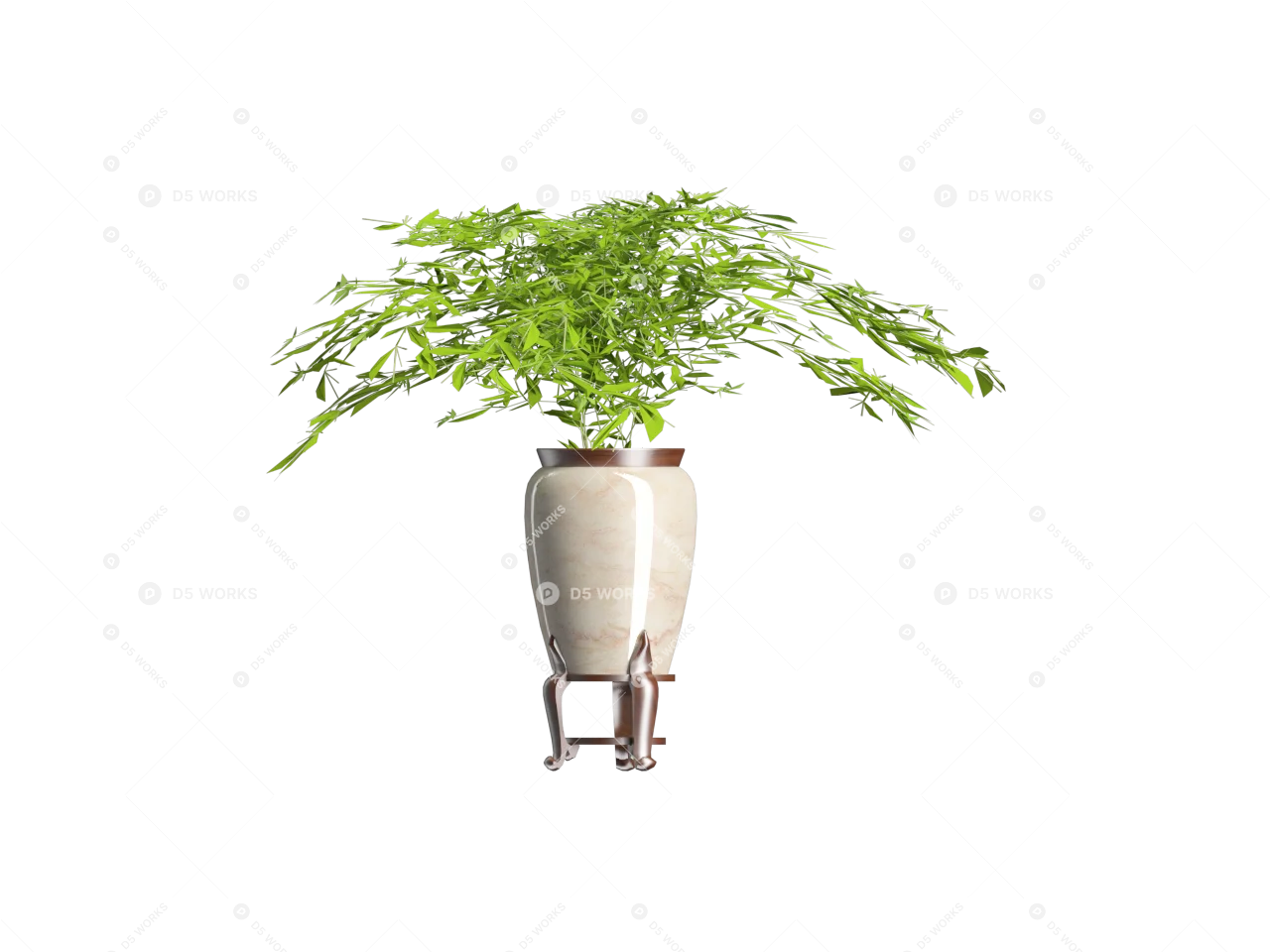 Potted Plant 3d model thumbnail 2